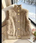Autum/winter Faux Hairy Vest.