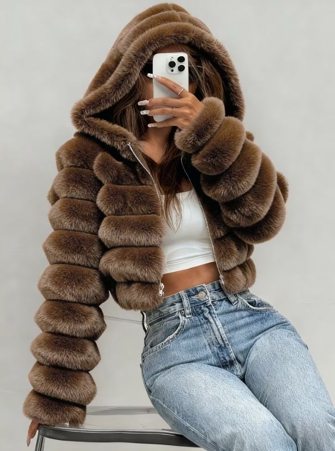 Plush puffer Jacket.