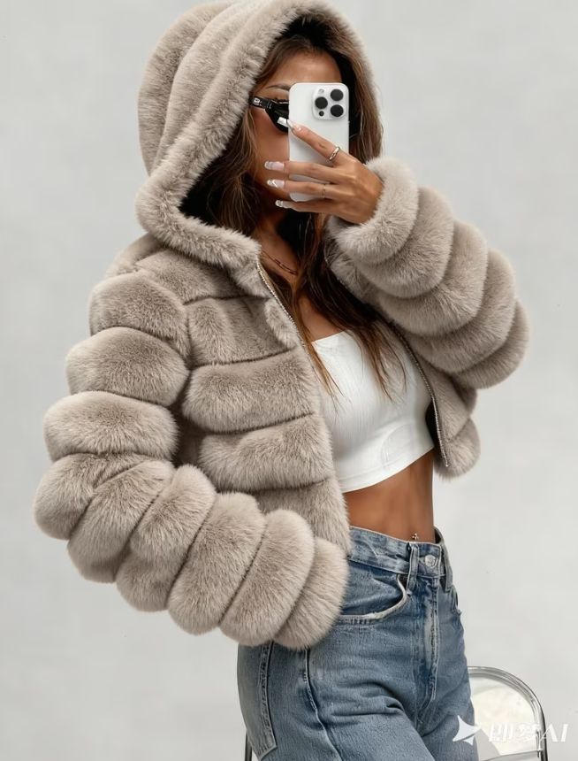Plush puffer Jacket.