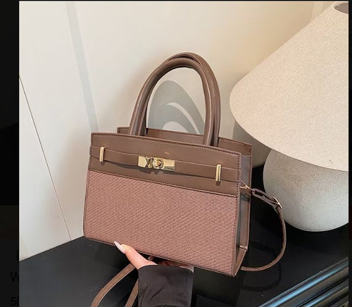 Color-Block Handbag.
